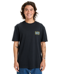 The Quiksilver Mens Gotam Foam T-Shirt in Black
