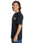 The Quiksilver Mens Gotam Foam T-Shirt in Black