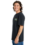 The Quiksilver Mens Gotam Foam T-Shirt in Black