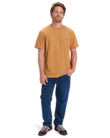 The Quiksilver Mens Anchor Lockup T-Shirt in Almond