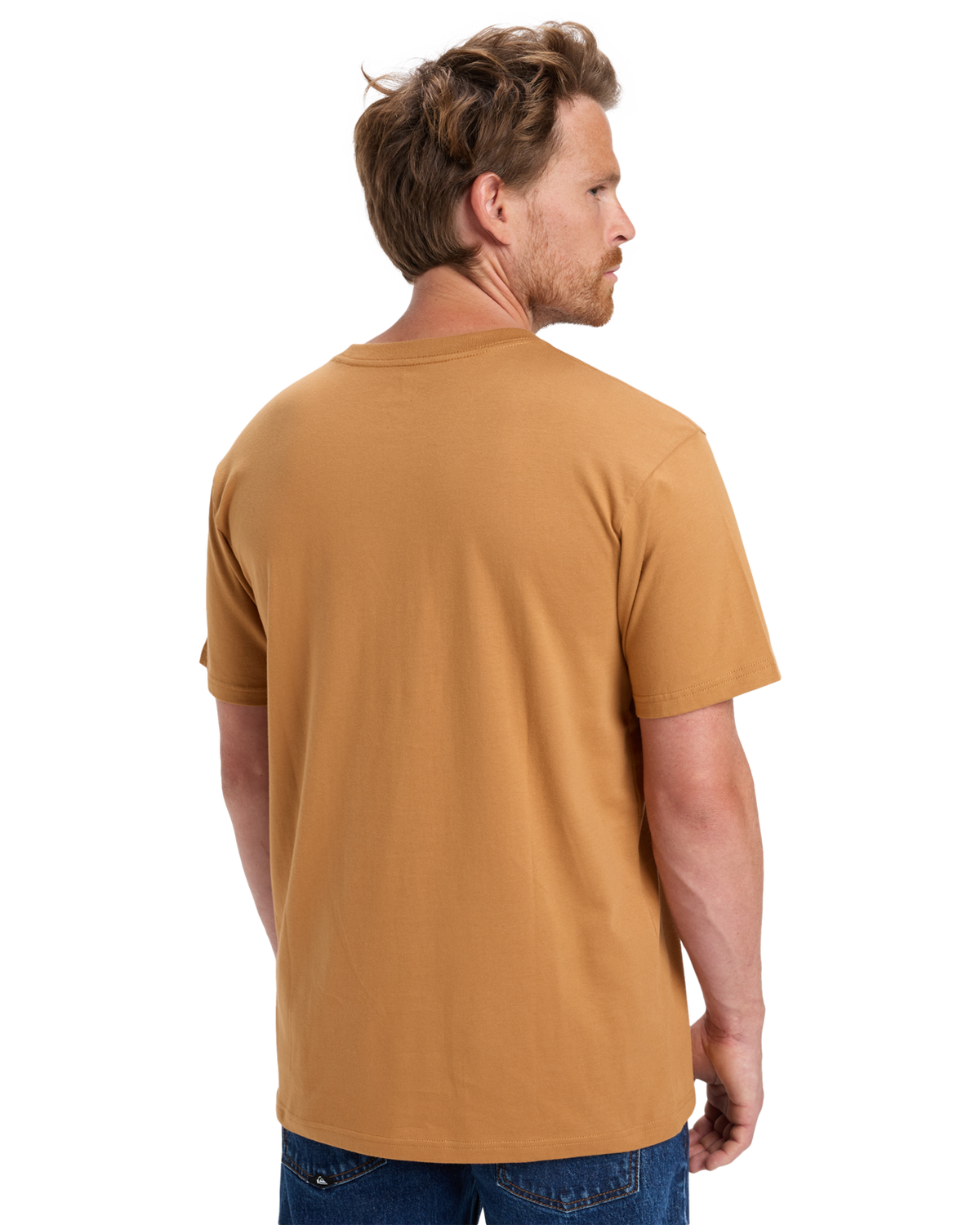 The Quiksilver Mens Anchor Lockup T-Shirt in Almond