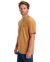 The Quiksilver Mens Anchor Lockup T-Shirt in Almond