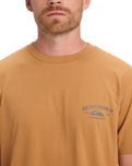The Quiksilver Mens Anchor Lockup T-Shirt in Almond