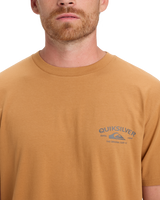 The Quiksilver Mens Anchor Lockup T-Shirt in Almond