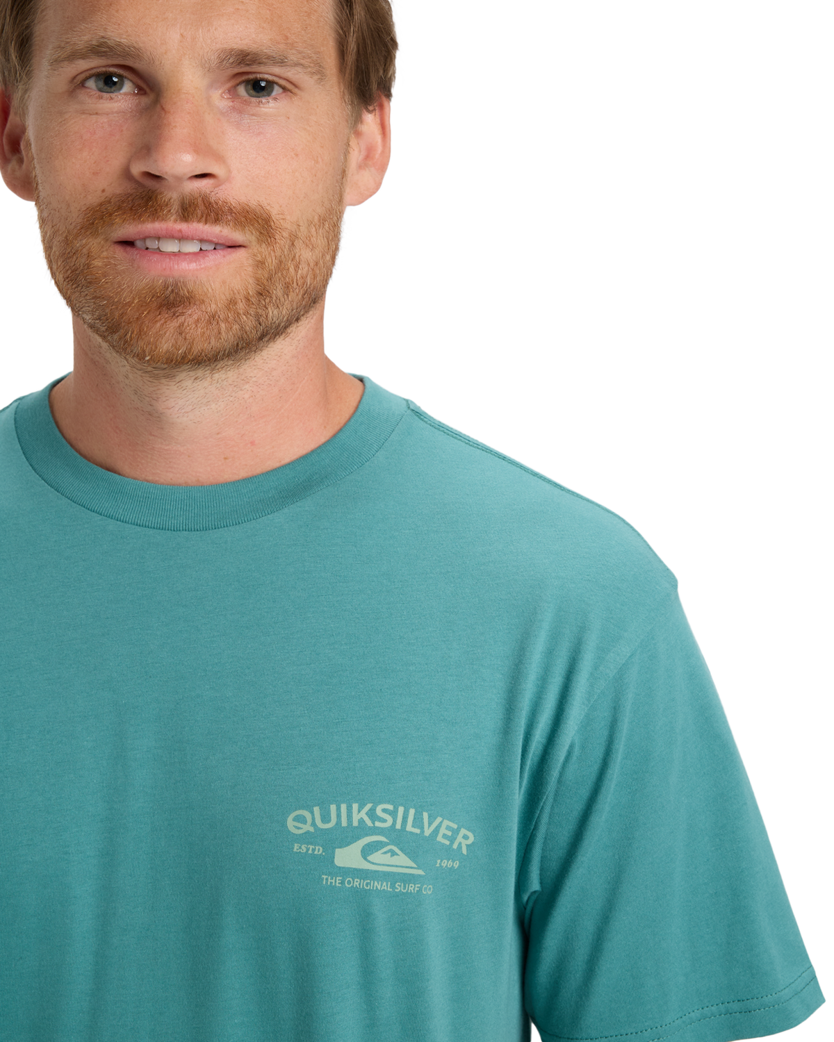 The Quiksilver Mens Anchor Lockup T-Shirt in Deep Sea