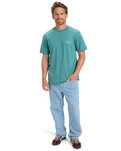The Quiksilver Mens Anchor Lockup T-Shirt in Deep Sea