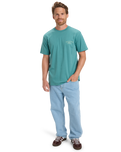 The Quiksilver Mens Anchor Lockup T-Shirt in Deep Sea