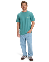 The Quiksilver Mens Anchor Lockup T-Shirt in Deep Sea