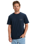 The Quiksilver Mens Anchor Lockup T-Shirt in Dark Navy