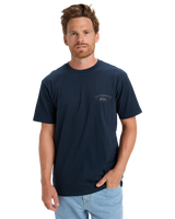The Quiksilver Mens Anchor Lockup T-Shirt in Dark Navy