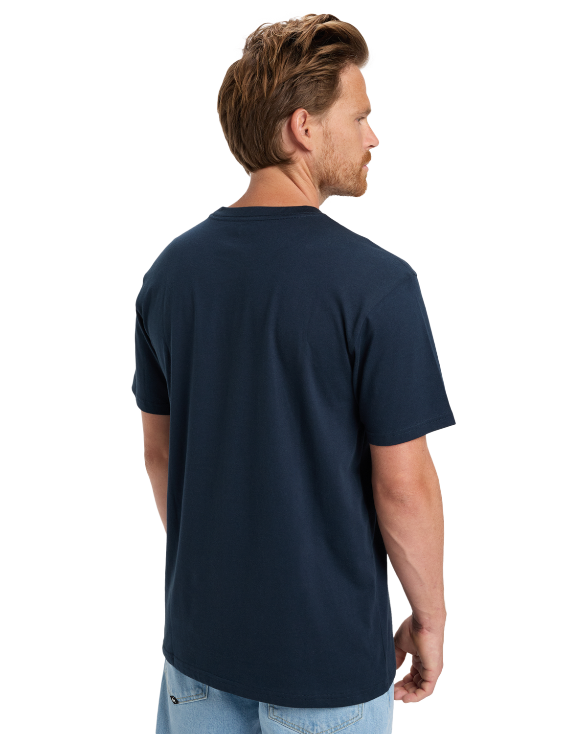 The Quiksilver Mens Anchor Lockup T-Shirt in Dark Navy