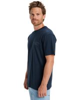 The Quiksilver Mens Anchor Lockup T-Shirt in Dark Navy