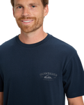 The Quiksilver Mens Anchor Lockup T-Shirt in Dark Navy