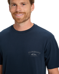 The Quiksilver Mens Anchor Lockup T-Shirt in Dark Navy