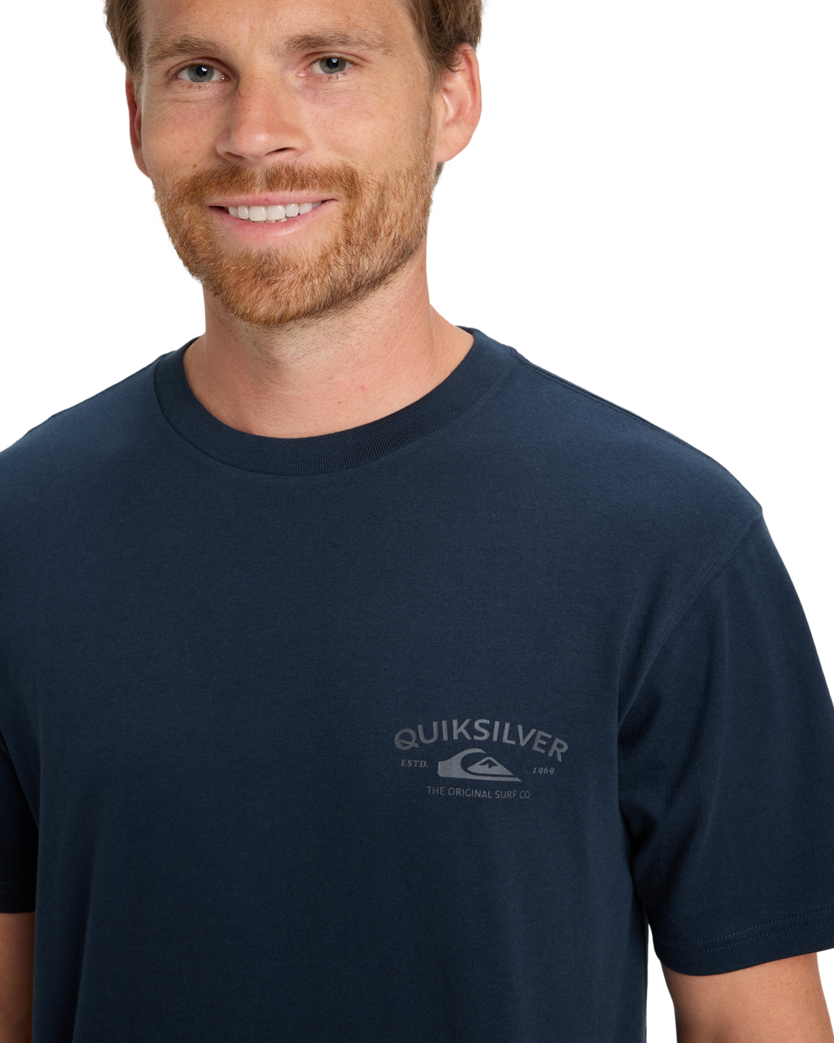 The Quiksilver Mens Anchor Lockup T-Shirt in Dark Navy
