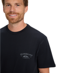 The Quiksilver Mens Anchor Lockup T-Shirt in Black