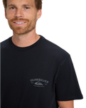 The Quiksilver Mens Anchor Lockup T-Shirt in Black