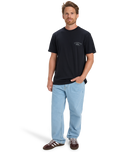 The Quiksilver Mens Anchor Lockup T-Shirt in Black