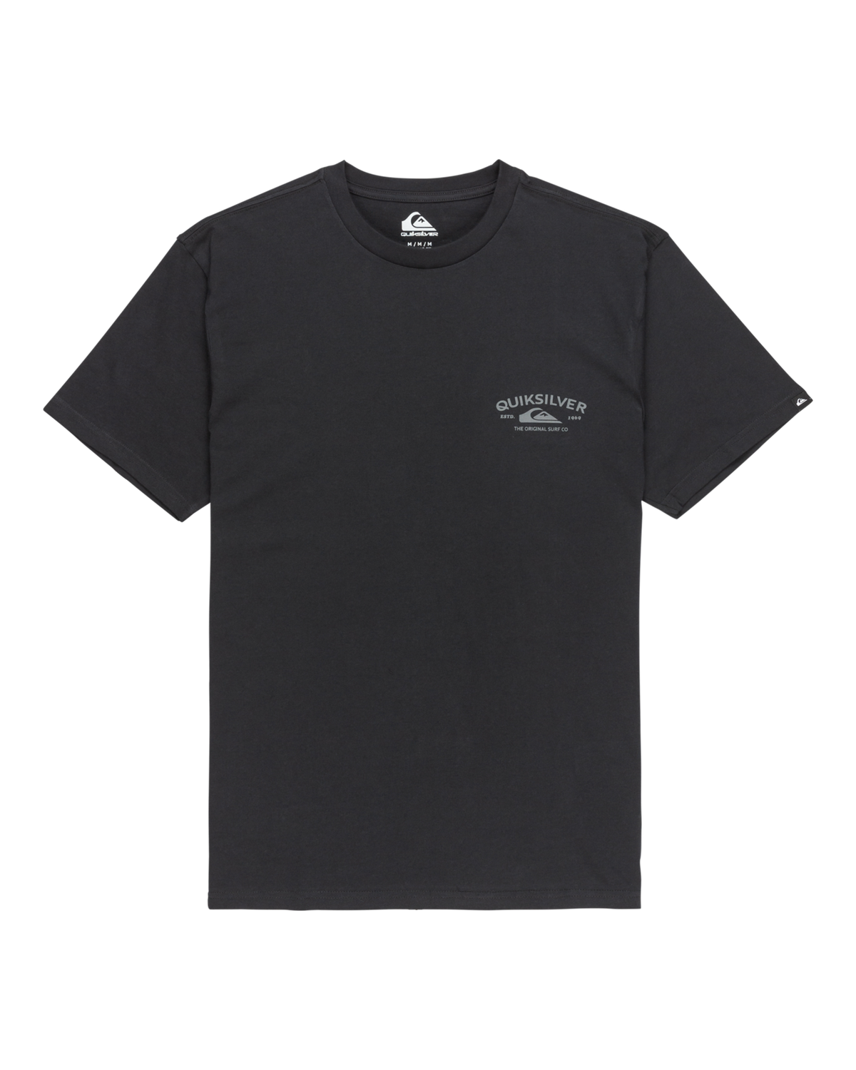 The Quiksilver Mens Anchor Lockup T-Shirt in Black