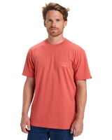 The Quiksilver Mens Anchor Lockup T-Shirt in Mustard