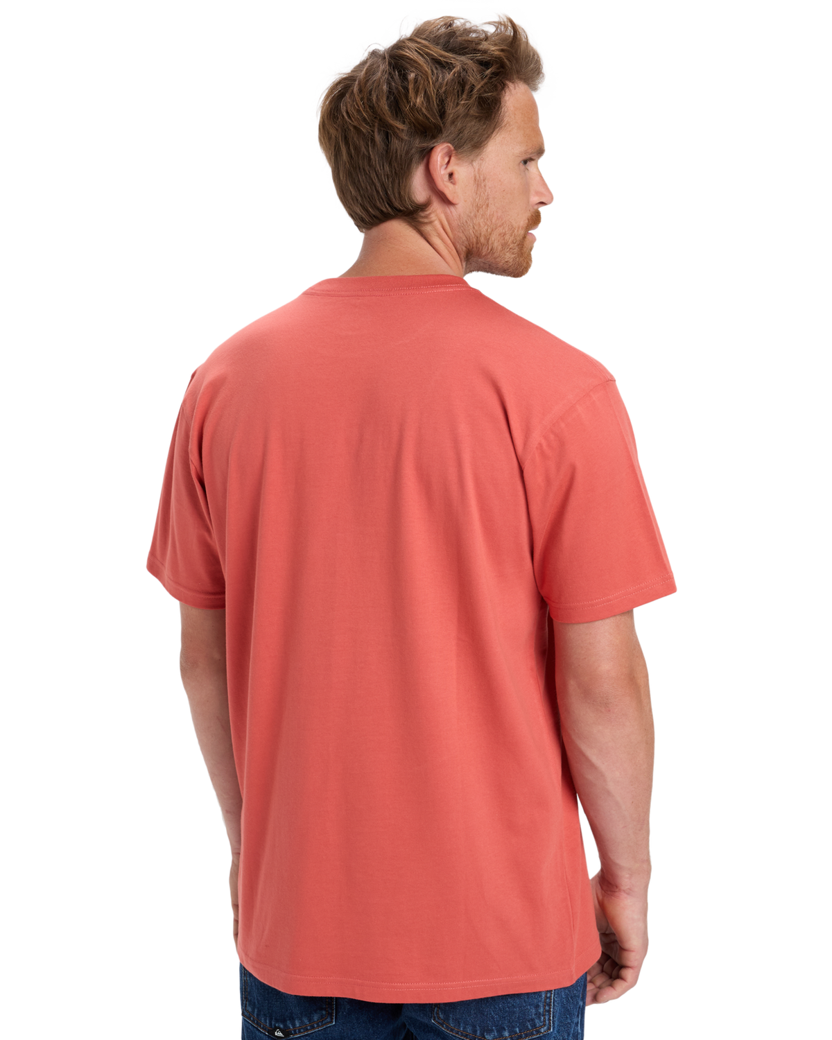 The Quiksilver Mens Anchor Lockup T-Shirt in Mustard
