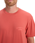 The Quiksilver Mens Anchor Lockup T-Shirt in Mustard