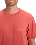 The Quiksilver Mens Anchor Lockup T-Shirt in Mustard