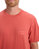 The Quiksilver Mens Anchor Lockup T-Shirt in Mustard