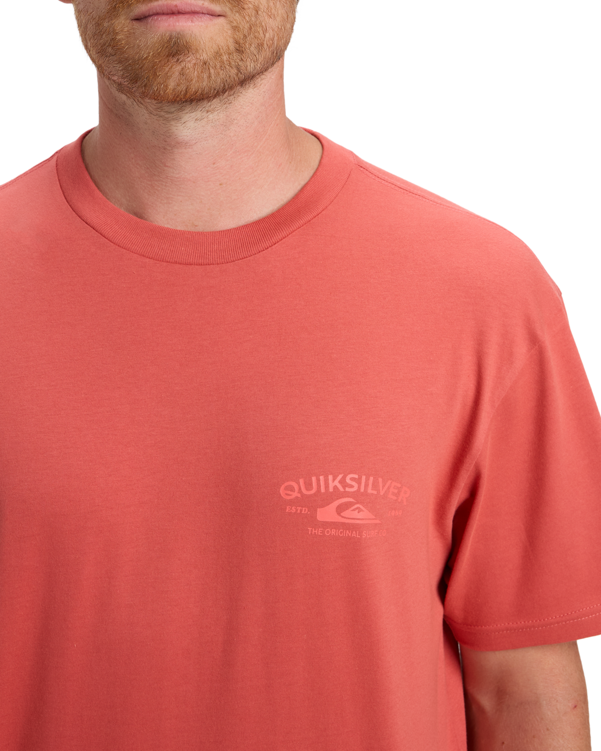 The Quiksilver Mens Anchor Lockup T-Shirt in Mustard