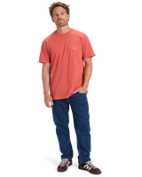 The Quiksilver Mens Anchor Lockup T-Shirt in Mustard