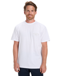 The Quiksilver Mens Anchor Lockup T-Shirt in White