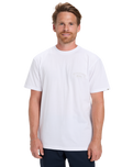 The Quiksilver Mens Anchor Lockup T-Shirt in White