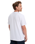 The Quiksilver Mens Anchor Lockup T-Shirt in White