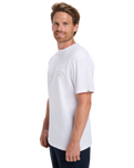 The Quiksilver Mens Anchor Lockup T-Shirt in White