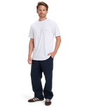 The Quiksilver Mens Anchor Lockup T-Shirt in White