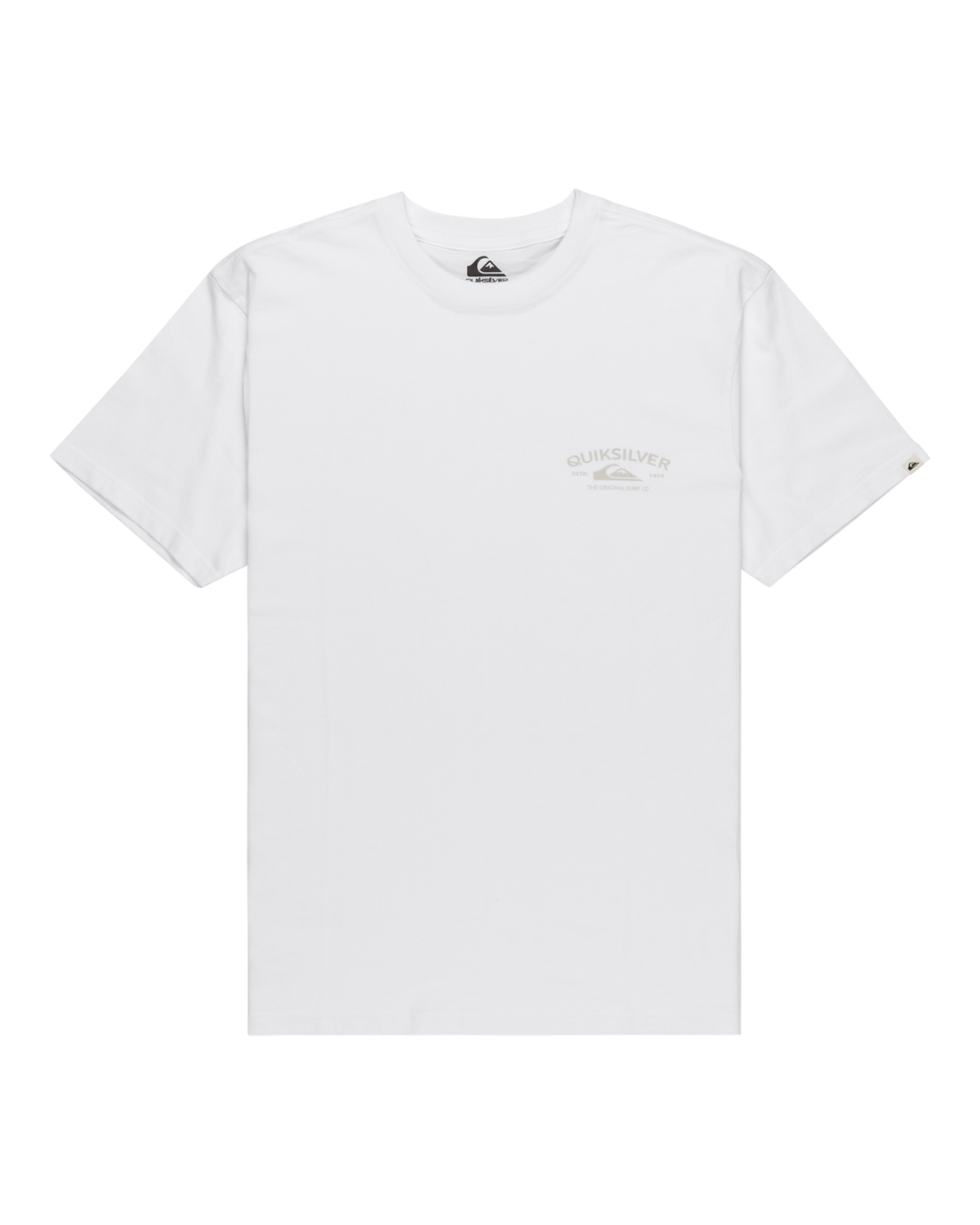 The Quiksilver Mens Anchor Lockup T-Shirt in White