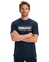 The Quiksilver Mens Box Shaped T-Shirt in Dark Navy