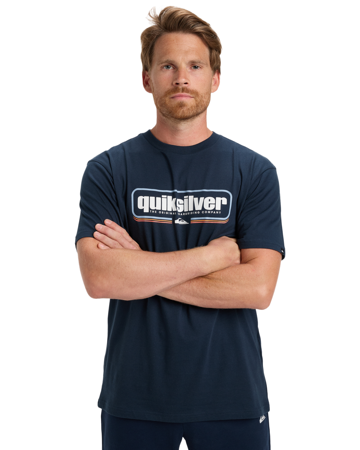 The Quiksilver Mens Box Shaped T-Shirt in Dark Navy