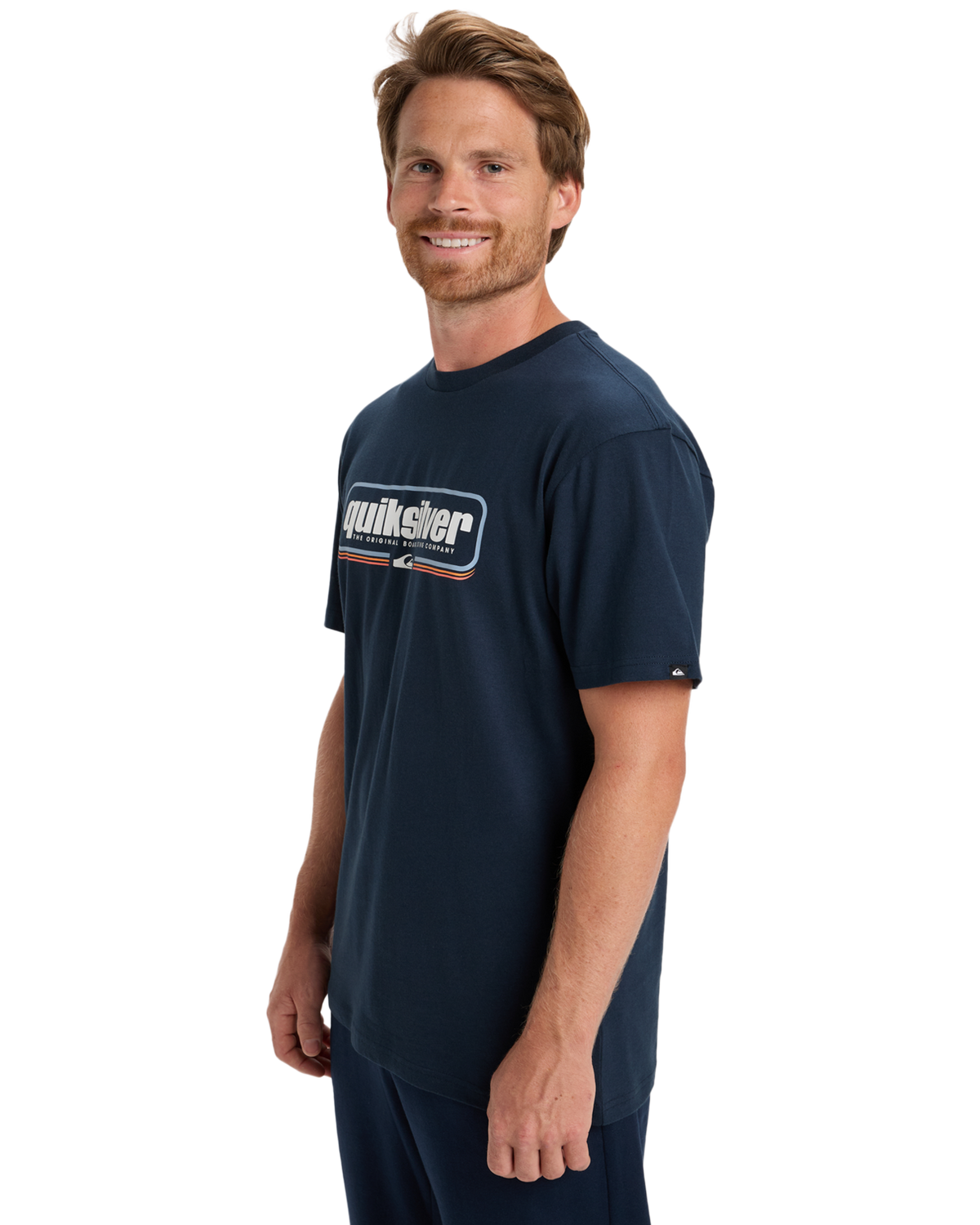 The Quiksilver Mens Box Shaped T-Shirt in Dark Navy