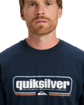 The Quiksilver Mens Box Shaped T-Shirt in Dark Navy