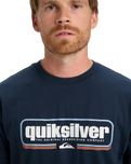 The Quiksilver Mens Box Shaped T-Shirt in Dark Navy