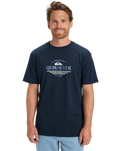 The Quiksilver Mens Type Line T-Shirt in Dark Navy