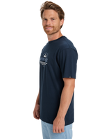 The Quiksilver Mens Type Line T-Shirt in Dark Navy