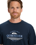 The Quiksilver Mens Type Line T-Shirt in Dark Navy