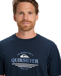 The Quiksilver Mens Type Line T-Shirt in Dark Navy