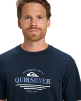 The Quiksilver Mens Type Line T-Shirt in Dark Navy