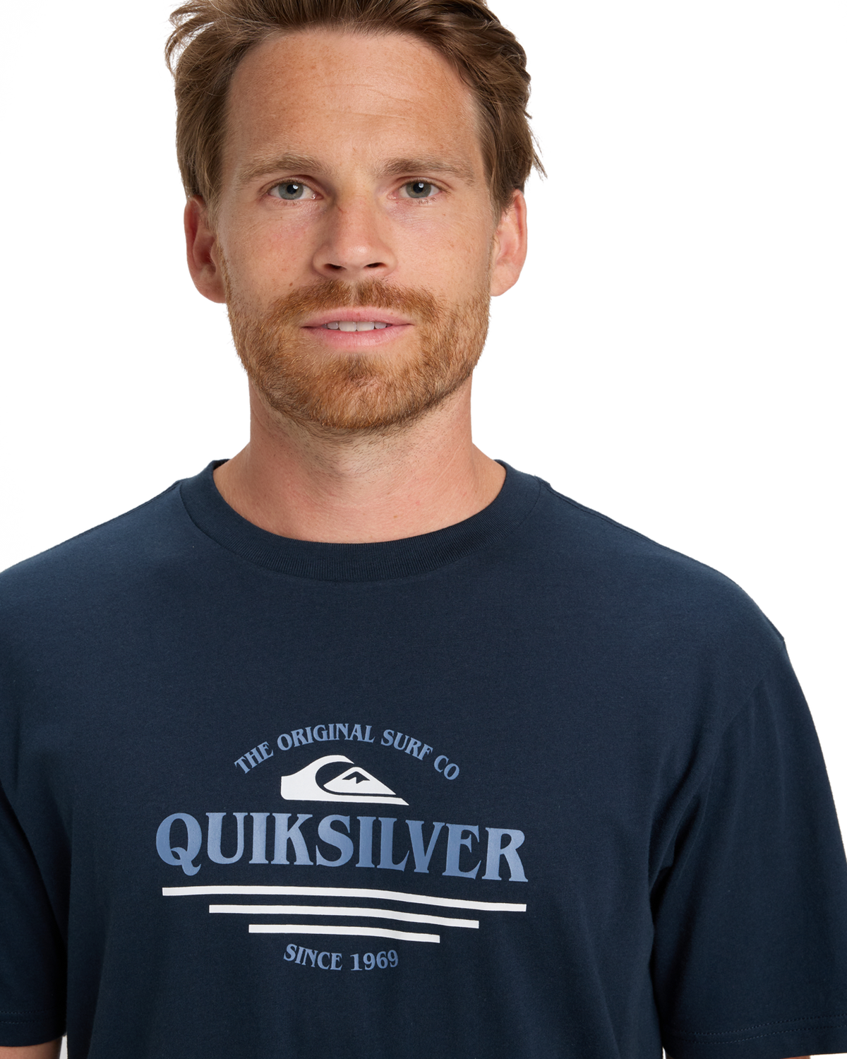 The Quiksilver Mens Type Line T-Shirt in Dark Navy