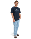 The Quiksilver Mens Type Line T-Shirt in Dark Navy