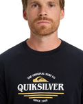 The Quiksilver Mens Type Line T-Shirt in Black