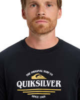 The Quiksilver Mens Type Line T-Shirt in Black